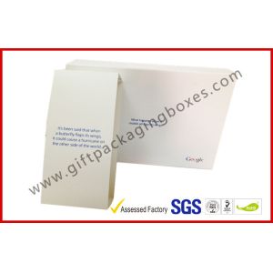 White Magetic Electronics Packaging / Custom Advertising Video Box