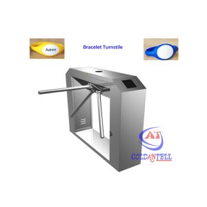 Cheap Card / RFID Wristband Electronic Turnstile Door , pedestrian gate access control Custom for sale
