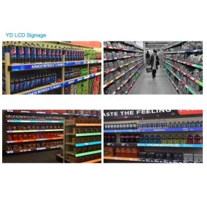 Cheap LCD Shelf Edge Digital Signage LG Customized Size With Auto Loop Playing Function for sale