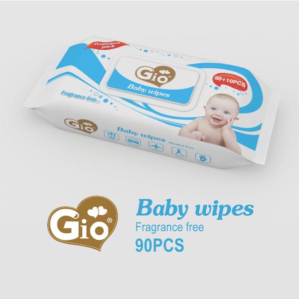 Pure Water Baby Wipes for Skin Hand and Mouth Cleaning 20*15cm No Alcohol