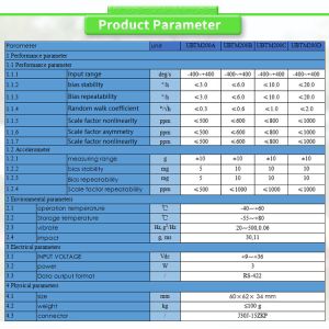 UBTM200Y Micromechanical Inertial Measurement Unit Navigation IMU Fiber Optic