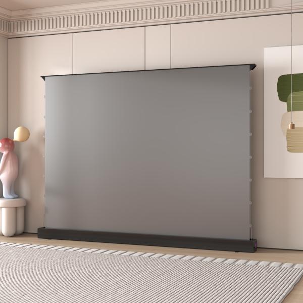 Floor Rising Screen electric projection screen with quiet motor operation and