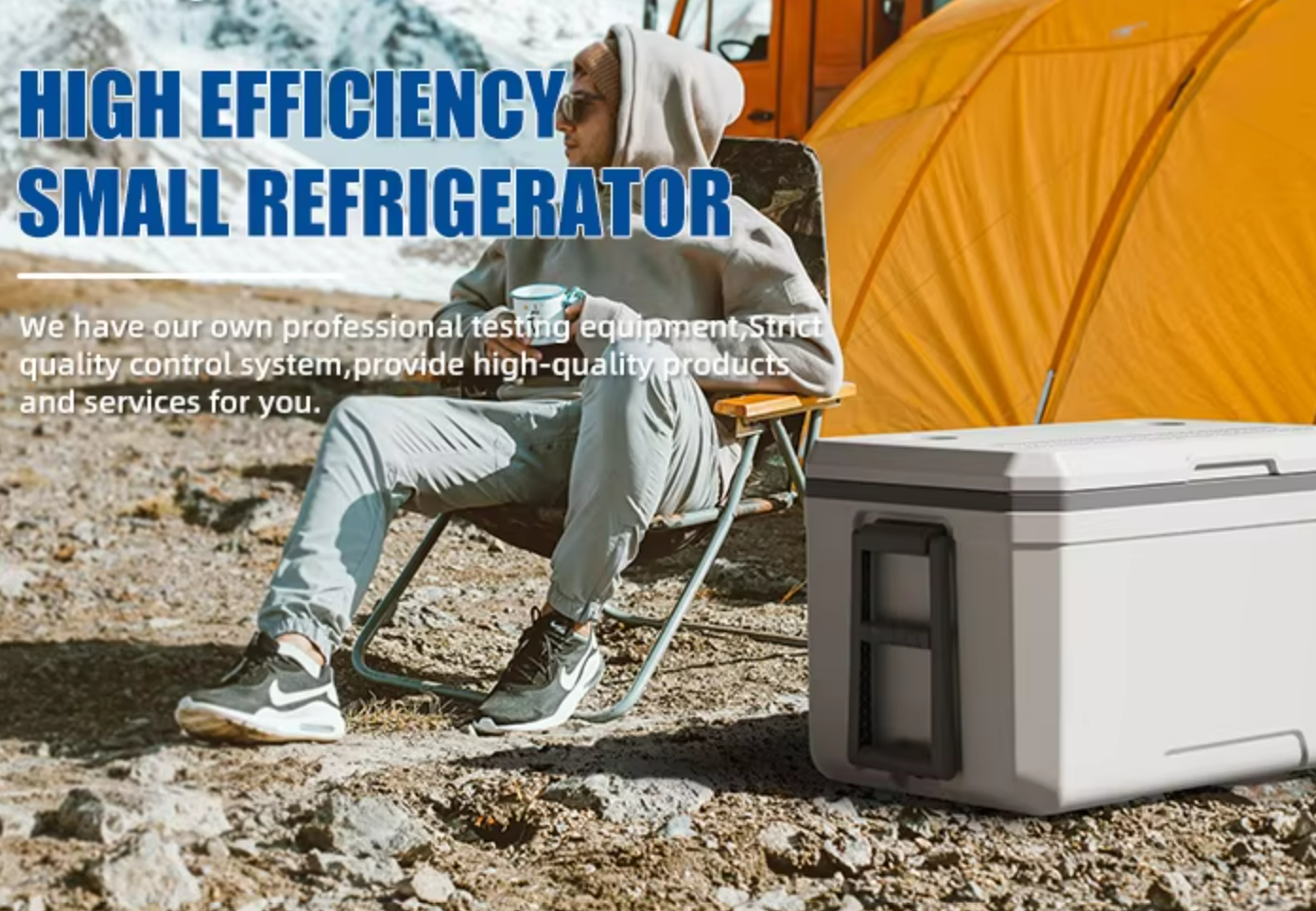 Passive Cooling Method Ice Cooler Box with Optional Temperature Display and