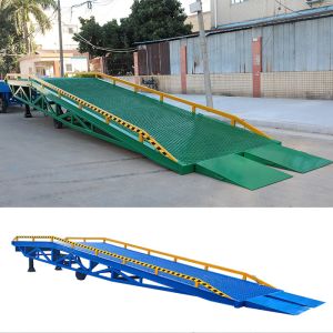 Cheap Warehouse 10m Movable Loading Dock Adjustable Yard Dock Ramp for sale