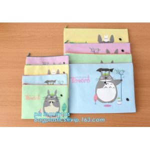 resealable clear vinyl pvc silder promotional zipper bag, Pen Bag with Slider