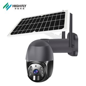 1080P Wifi Outdoor 4X Digital Zoom AI Human Detect Wireless Solar Camera H.265