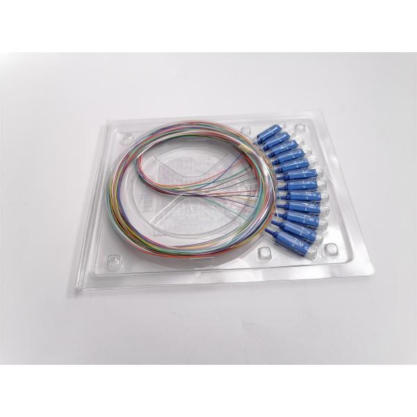 Quality 3ft SC UPC 12 Fibers OS2 Unjacketed Fiber Optic Pigtail wholesale