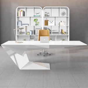 Home Office Funiture Morden Work Office Desk with Custom White Paint Consulting
