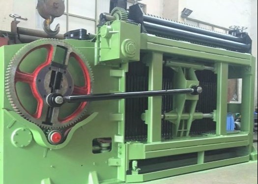 84 x 120mm Mesh Size Low Noise Automatic Gabion Basket Machine For Max Width