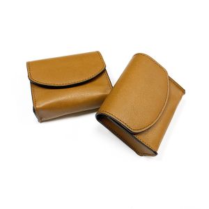 Vintage PU Foldable eyeglass case bag portable coin case