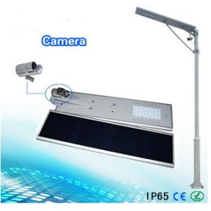 50W solar integrated street light including camera solar LED lights  solar lighting system