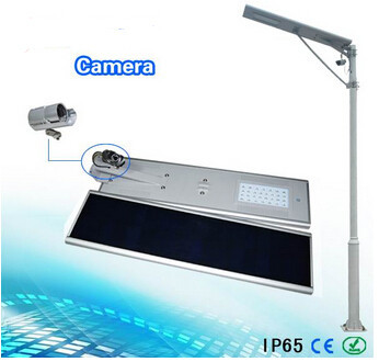 Quality 50W solar integrated street light including camera solar LED lights  solar lighting system wholesale