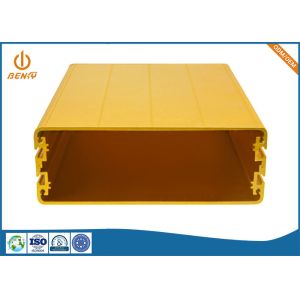 Golden Anodized Aluminum Extrusion Processing Electronic Enclosure