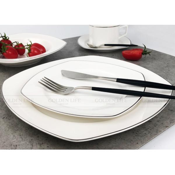 Quality Luxury New Bone Elegant Dinnerware Sets Custom Rectangular Dinnerware Sets wholesale
