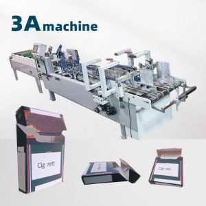 Cheap Presentation Folder Gluing Machine 1300KG Weight and Video Feedback for Box Making for sale