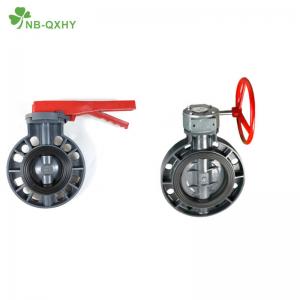 Cheap Household Usage PVC Manual Butterfly Valve with Compact Design and Flange Connection for sale