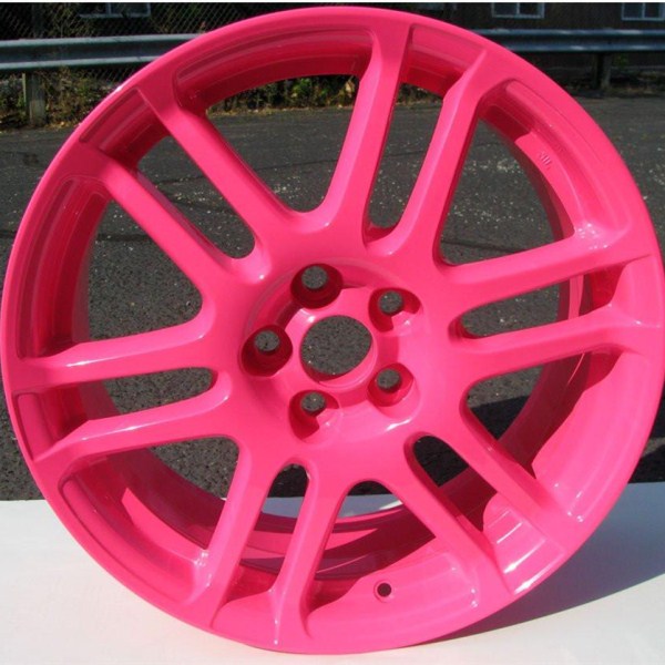 Smooth Finish Polyester Powder Coating , Pink Powder Coat Highly Decorative