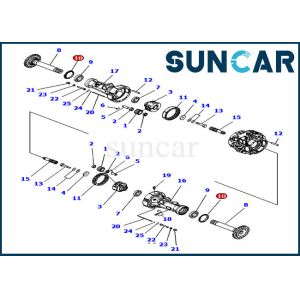 423-22-22461 Rear Axle Drive Seal Loader Oil Seal For Komatsu GD755-3 WA380-5