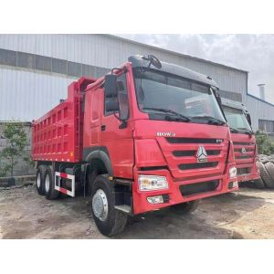 HOWO 375 Used Dump Truck 40 Tonnes Towing Capacity For Construction