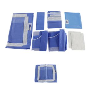 China Medical Non-woven Sterile Surgical Laparoscopy Pack Disposable Drape on sale