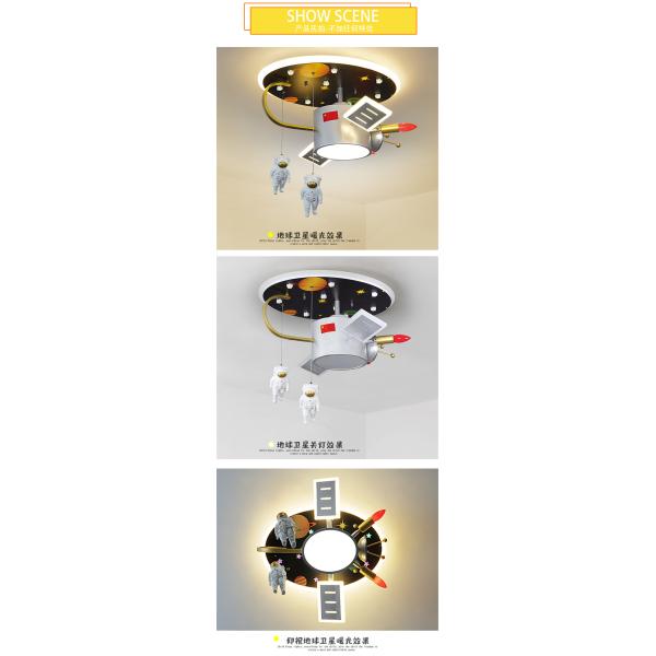 Cartoon Astros Satellite lamp Led Remote Control Ceiling Lights For Children'S Room lamp(WH-MA-149)