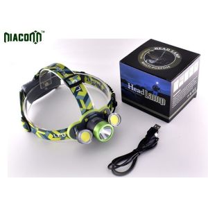 Waterproof Rechargeable Led Headlamp , 1500lm CREE Rechargeable Headlamp