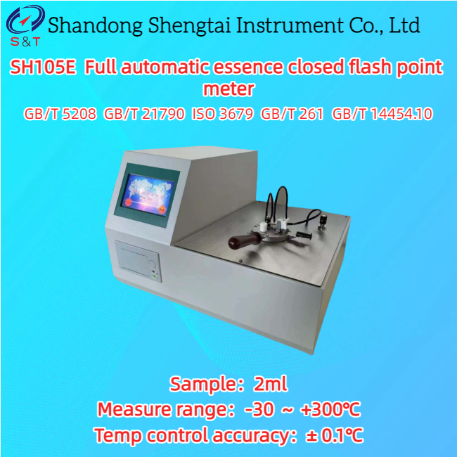 Cheap Full Automatic Essence Closed Flash Point Meter Electronic Ignition RT ～ +300℃ ISO 3679 for sale
