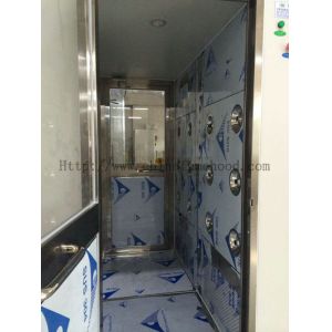 Double Person Clean Room Equipment Interlock Air Shower Automatic Open