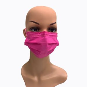 Plain 4 Layers Custom Earloop and Tie on 4Ply Pure Color Surgical Face Masks