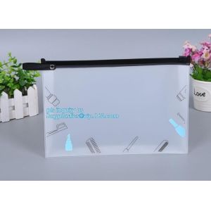 pvc zipper lock slider bag/Resealable PVC Slider Zip Poly Bag, Flat Garment