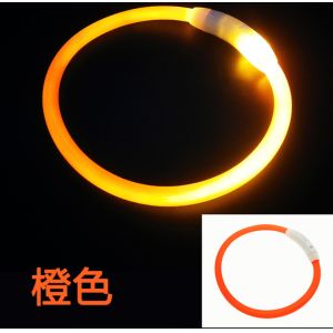 Custom Nylon Waterproof Dog Training Collar Reflective LED Luminous Charging Pet