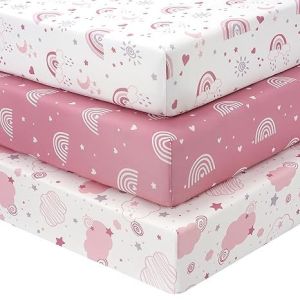 China 3 Pack Microfiber Baby Crib Sheets 52x28 or 38x26 Inches on sale
