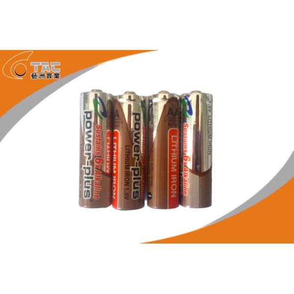 LiFeS2 1.5V 2700 mAh AA L91 Lithium Iron Battery with Long cycle life