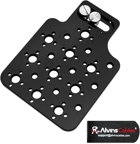 Quality Alvin’s Cables Multifunctional Cheese Plate with 3/8 1/4 Threads, Side Mounting Plate for ARRI RED Camera with 3/8’’ Screws-A0124 wholesale