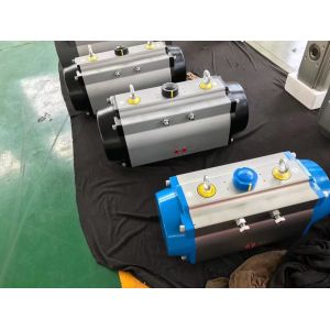 90 Rotation Rack Pinion Pneumatic Actuator Aluminum Alloy Part Turn Air Actuator