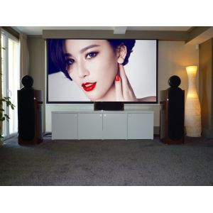 Collapsible Motorized Projection Screens For Projector / big outdoor portable