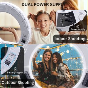 45cm Makeup 18 Inch LED Ring Light , USB LED Photo Video Ring Fill Light