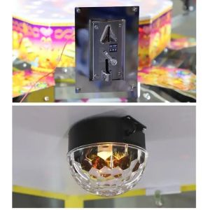 6 Player Mini Coin Pusher Arcade Game Machine Wheel Fortune Bonus