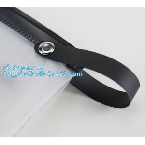 pencil case zipper slider travel cosmet bag, slider zipper clear transparent pvc