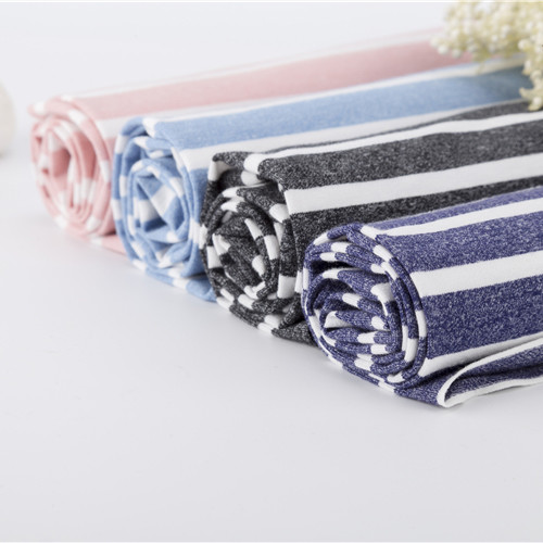 Good Texture And Stylish Strong And Wear-Resistant Striped Knit Fabric For French Terry