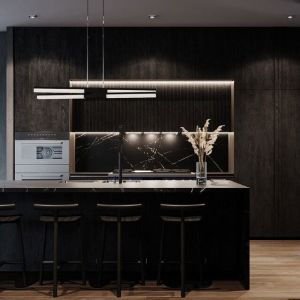 Modern Design Kitchen Furniture Custom Melamine Complete Kitchen Cabinet Set