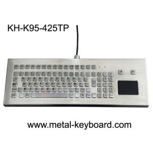 USB/PS2 Interface Metal Computer Keyboard Stainless Steel Kiosk Touchpad