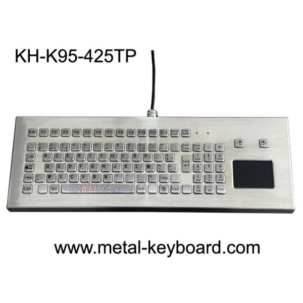 USB/PS2 Interface Metal Computer Keyboard Stainless Steel Kiosk Touchpad