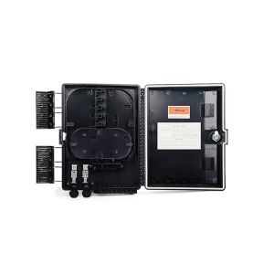 16 Core Outdoor Black Fiber FTTH Distribution Box 1X16 PLC Splitter Box