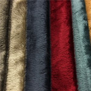 4MM fabric brushed soft velboa short pile knitted fabric