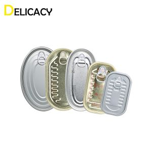 Metal Tinplate EOE Easy Open End Irregular Rectangular Shape