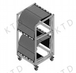 China ENIG Process Transport Trolley 750Lx650Wx1200H mm for Easy Handling on sale