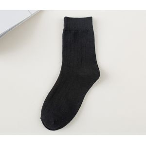 Plain Color Thermal Trendy Mens Socks Cotton Comfortable Knitting For Business