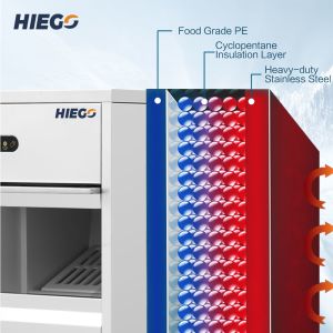 50kg Portable Nugget Ice Machine Commercial Automatic Bullet Ice Cube Maker