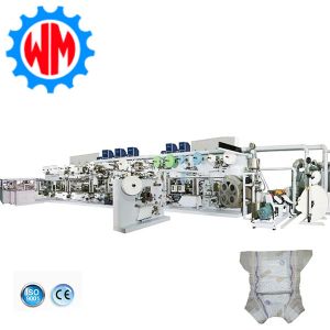 Easy Maintenance Baby Diaper Making Machine Automated Material Distribution